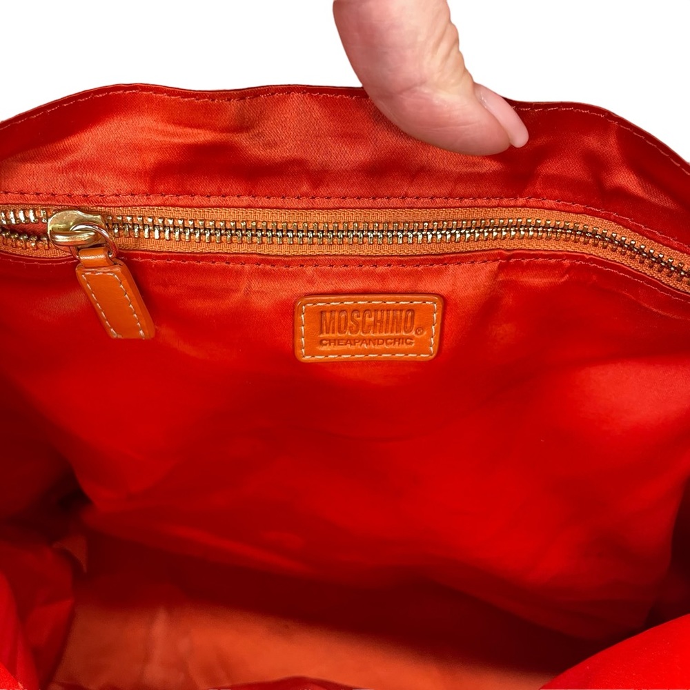 Moschino Leather Bag OS Orange - Picture 9 of 16